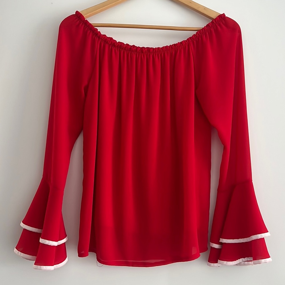 Red blouse